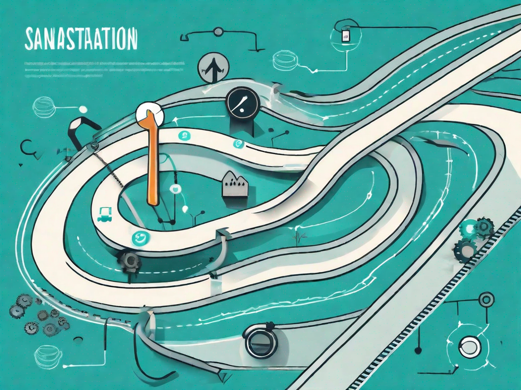 A winding road representing the customer journey