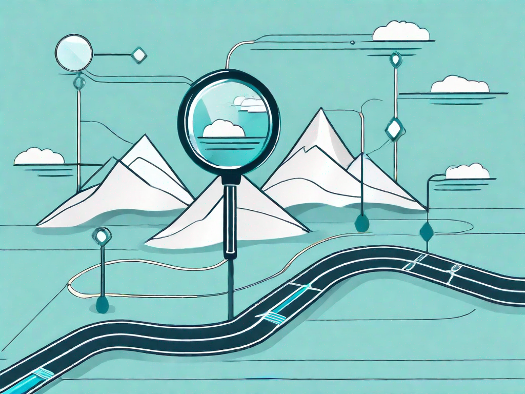 A winding path representing the customer journey