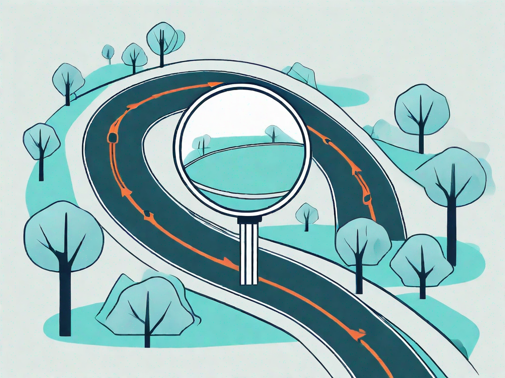 A winding road representing the customer journey