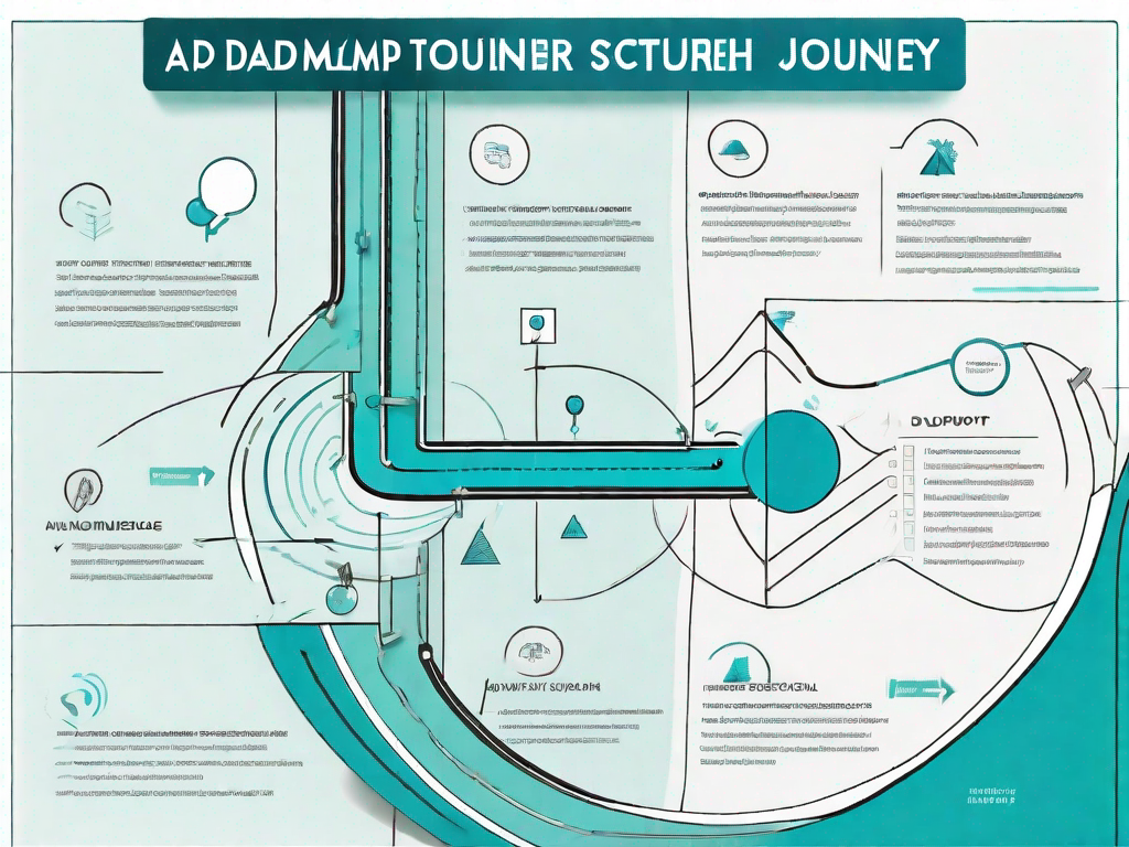 A roadmap representing the customer journey