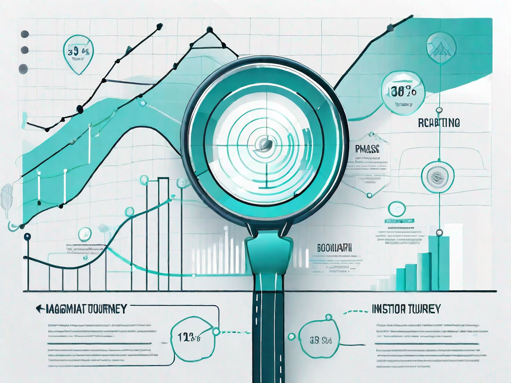 A roadmap representing the customer journey with various stages