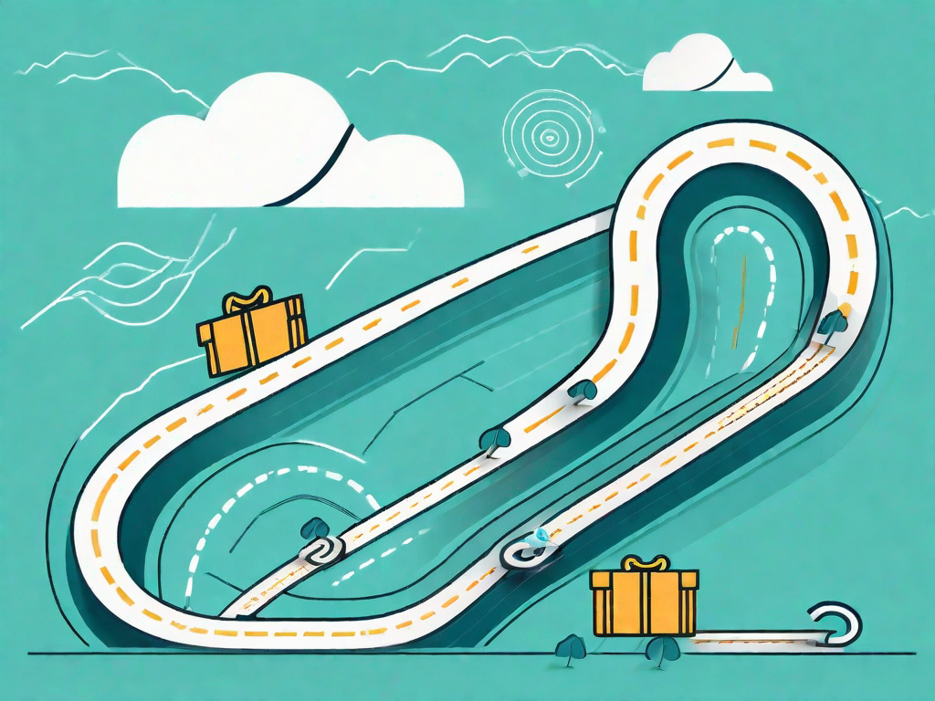 A winding road representing the customer journey