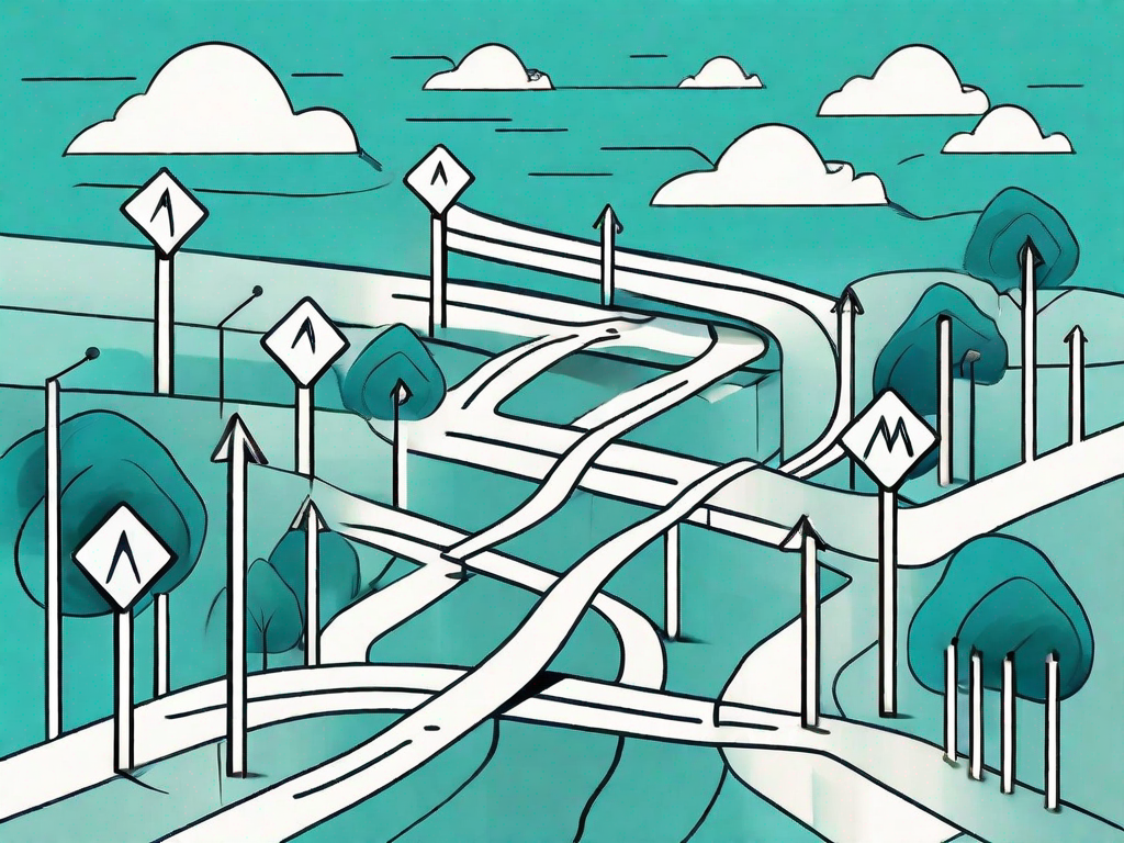 A road map symbolizing a customer journey