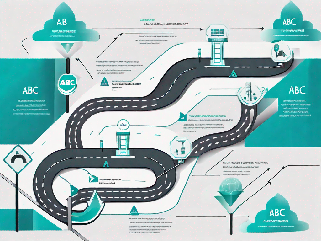 A pathway representing the customer journey