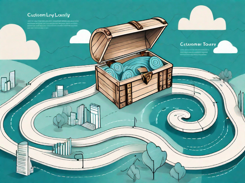 A winding road representing the customer journey