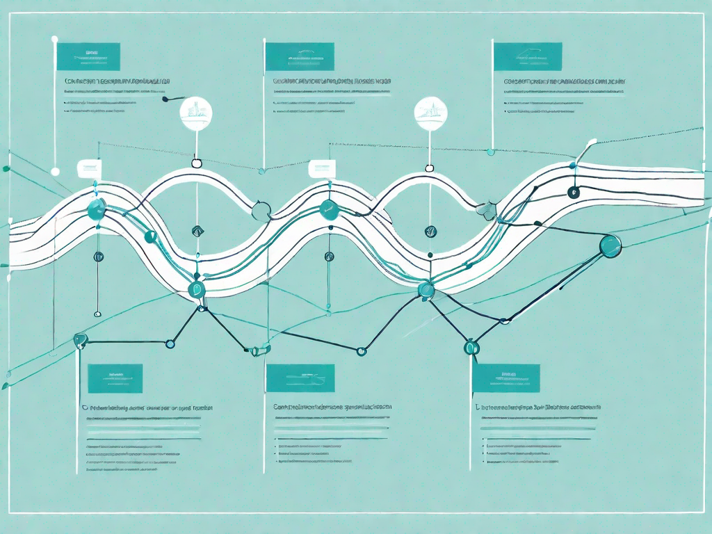 A customer journey map entwining with a pca graph