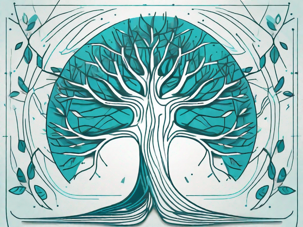 A symbolic tree with various branches representing different paths