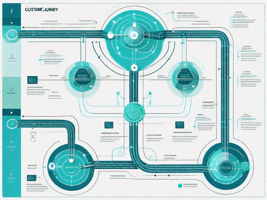 A customer journey map intertwined with a support vector machine