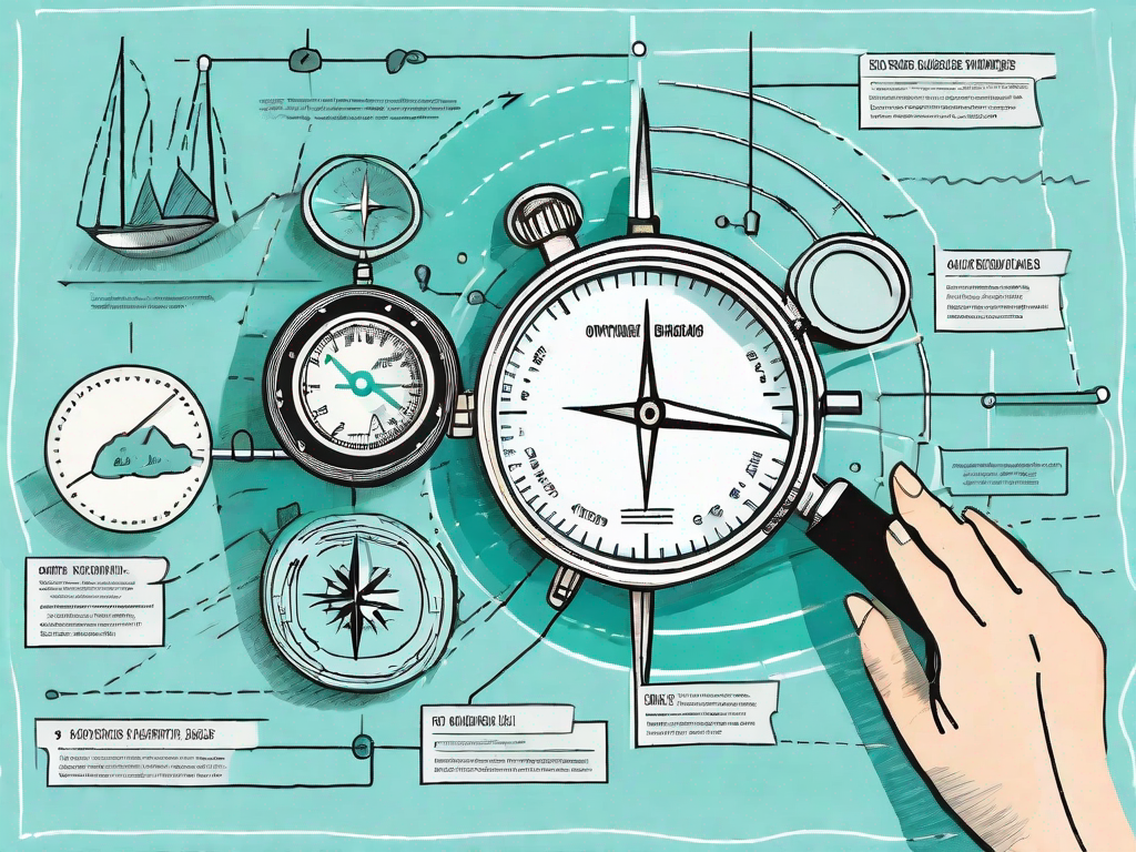 A journey map indicating various stages of customer onboarding