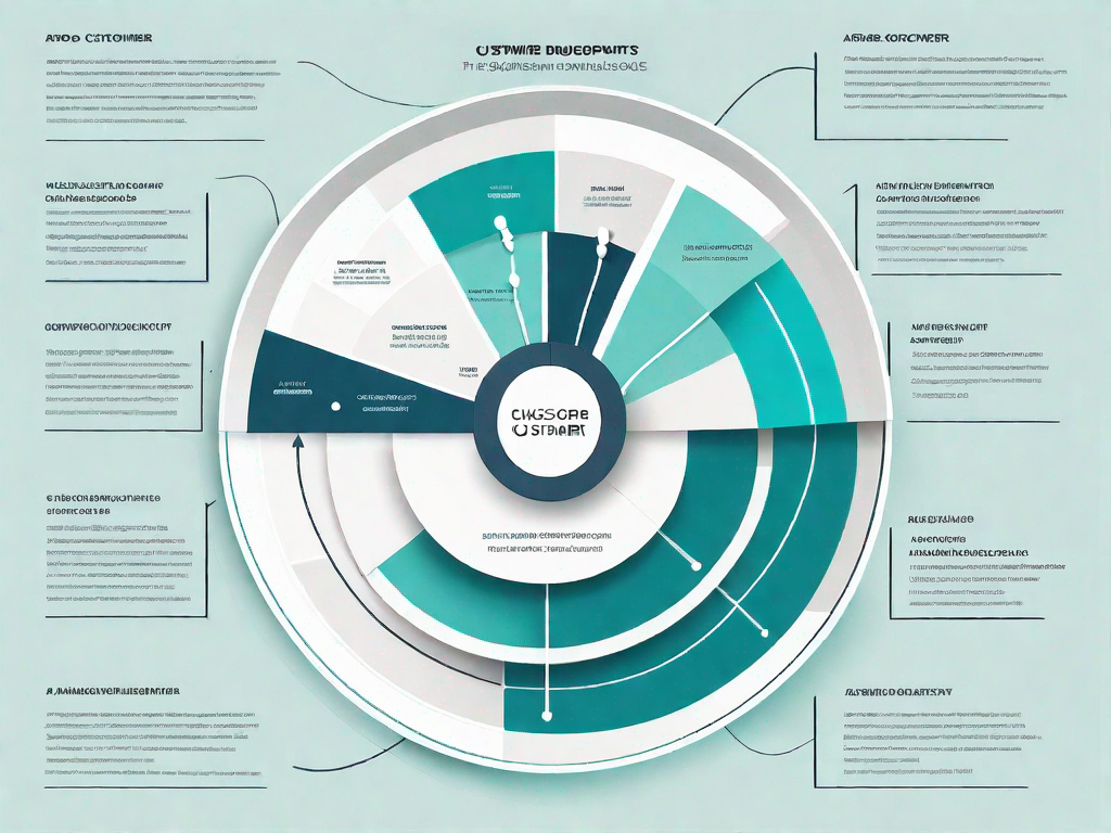 A roadmap with various checkpoints symbolizing the customer journey