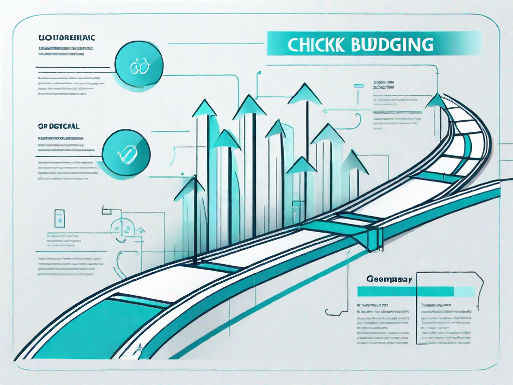 A roadmap with various checkpoints symbolizing the customer journey