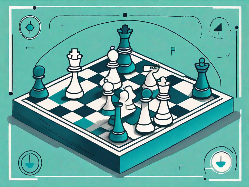 A board game with various paths representing the customer journey