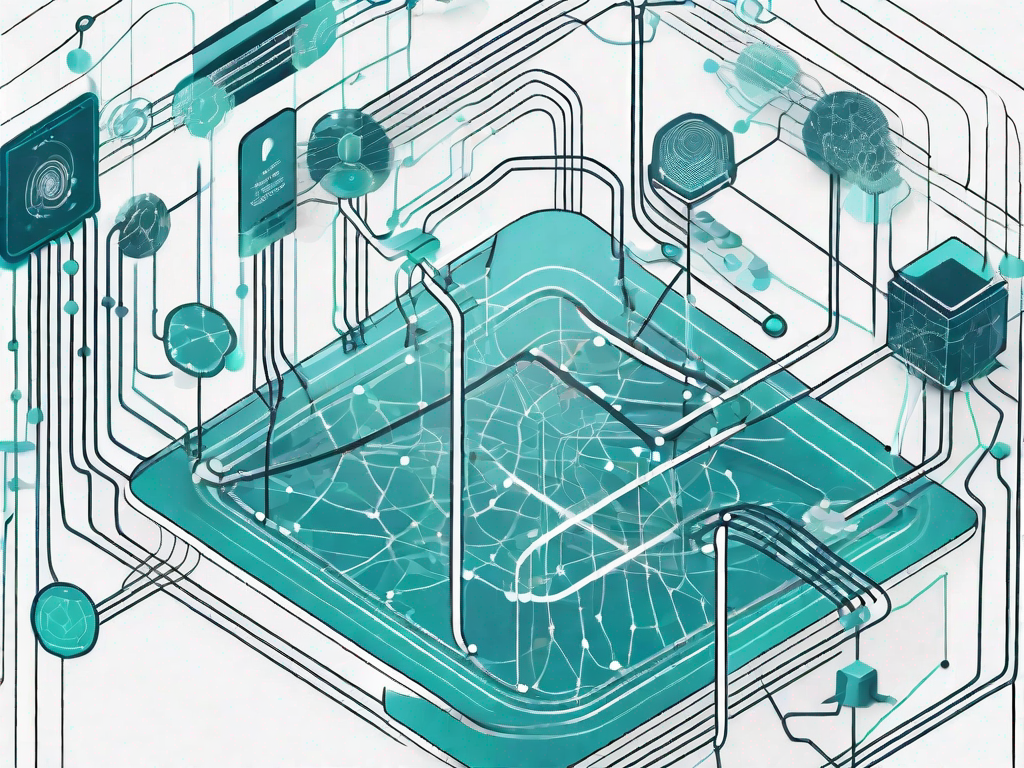 A quantum computer processing a complex network of customer journey paths