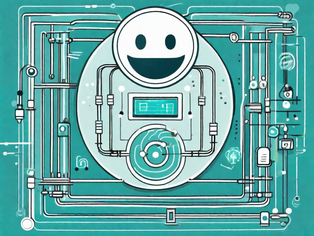 A quantum computer with various pathways symbolizing a customer journey