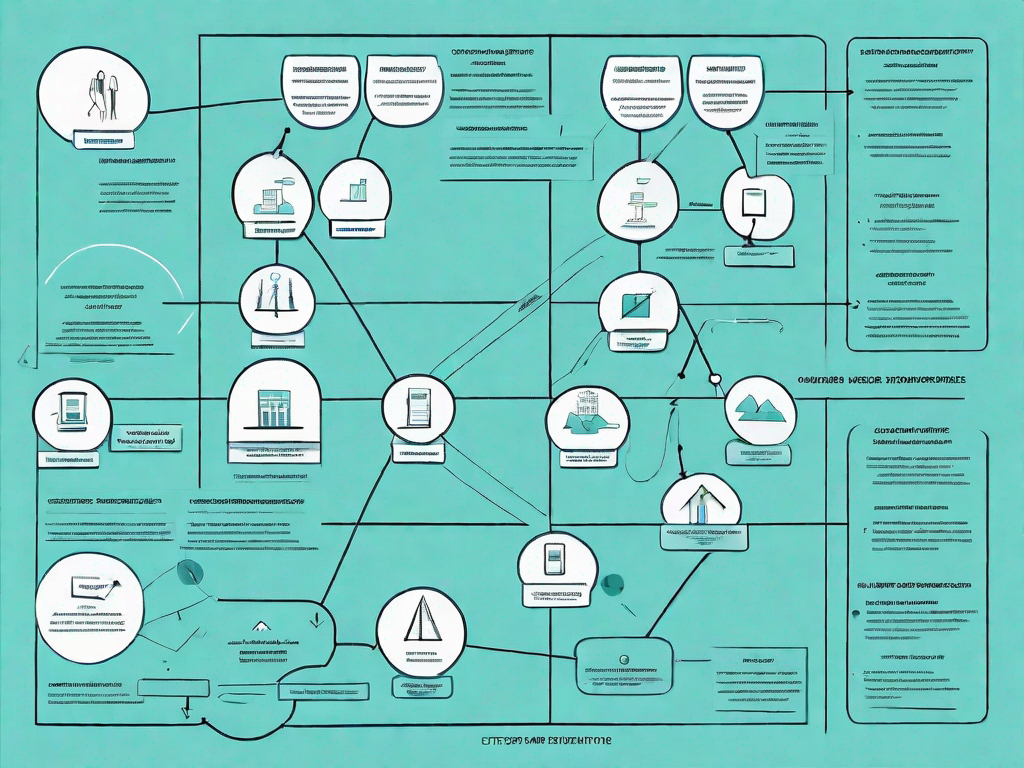 A business model canvas with various elements like value propositions