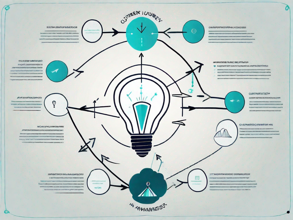 A symbolic representation of a customer's journey