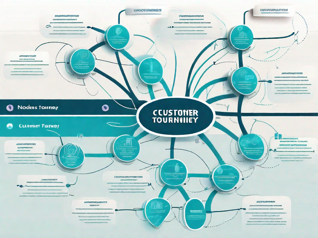 A complex mind map with various interconnected nodes