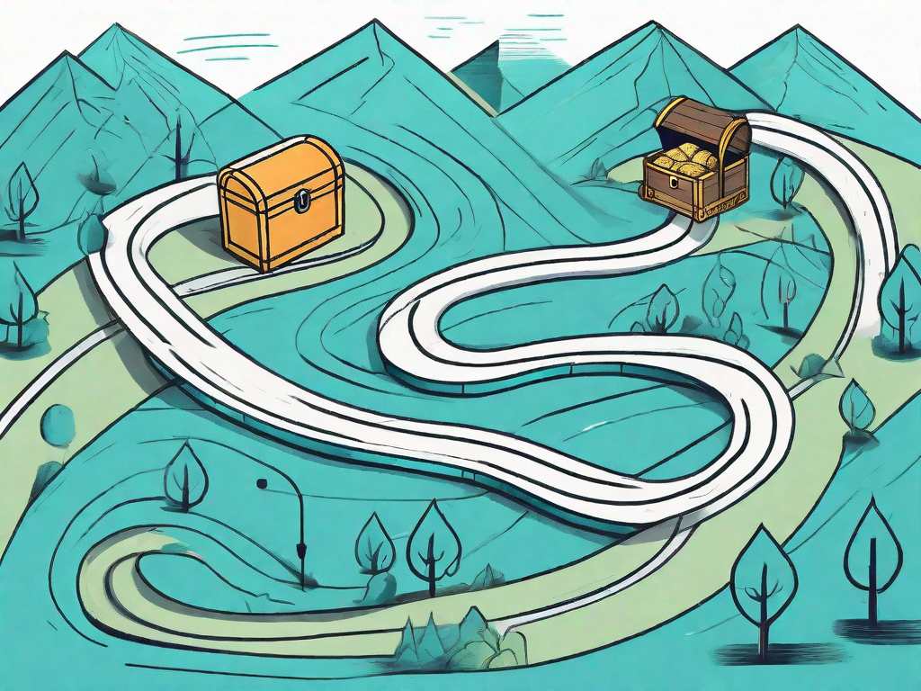 A winding road symbolizing the customer journey