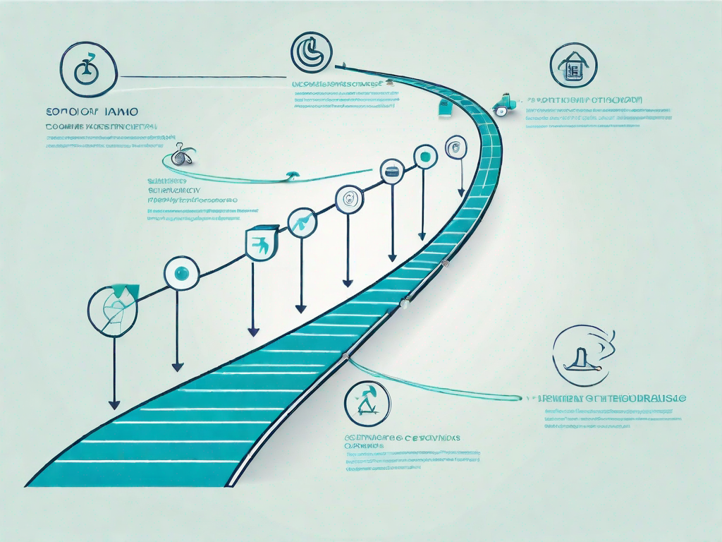 A winding path symbolizing the customer journey