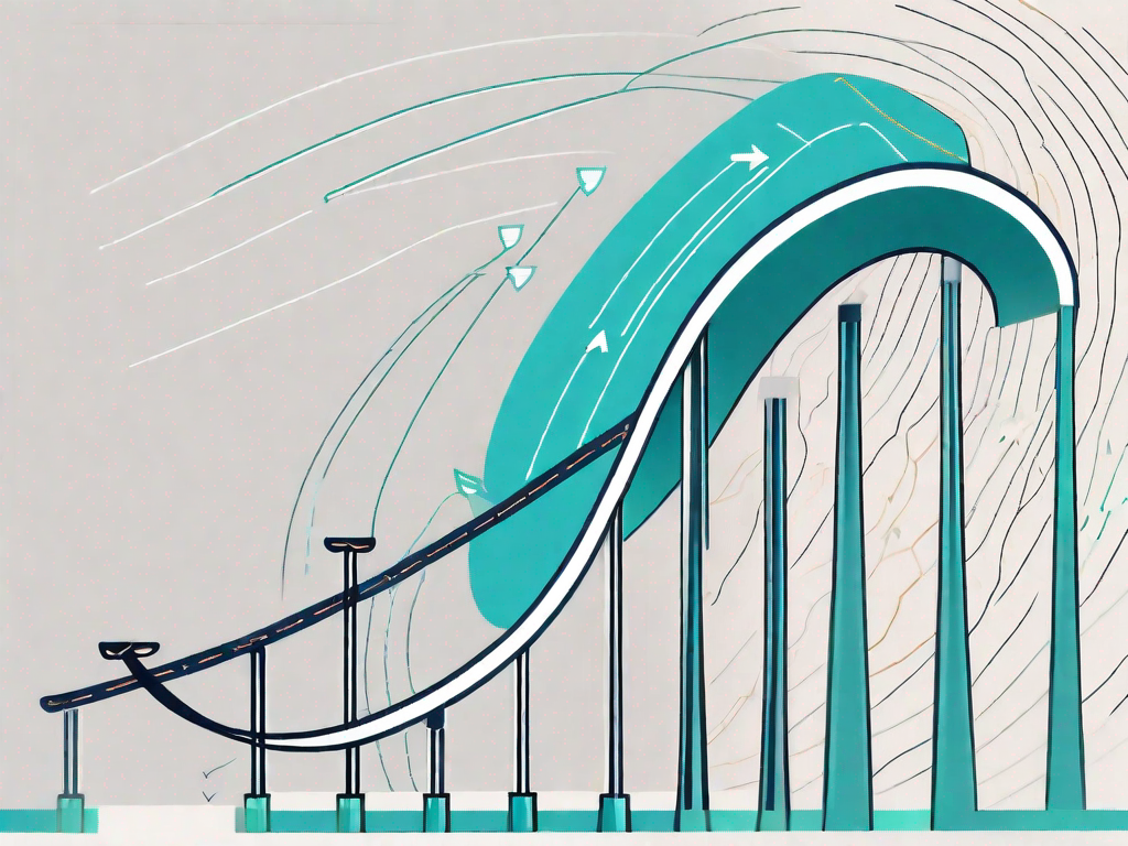 A winding path representing the customer journey