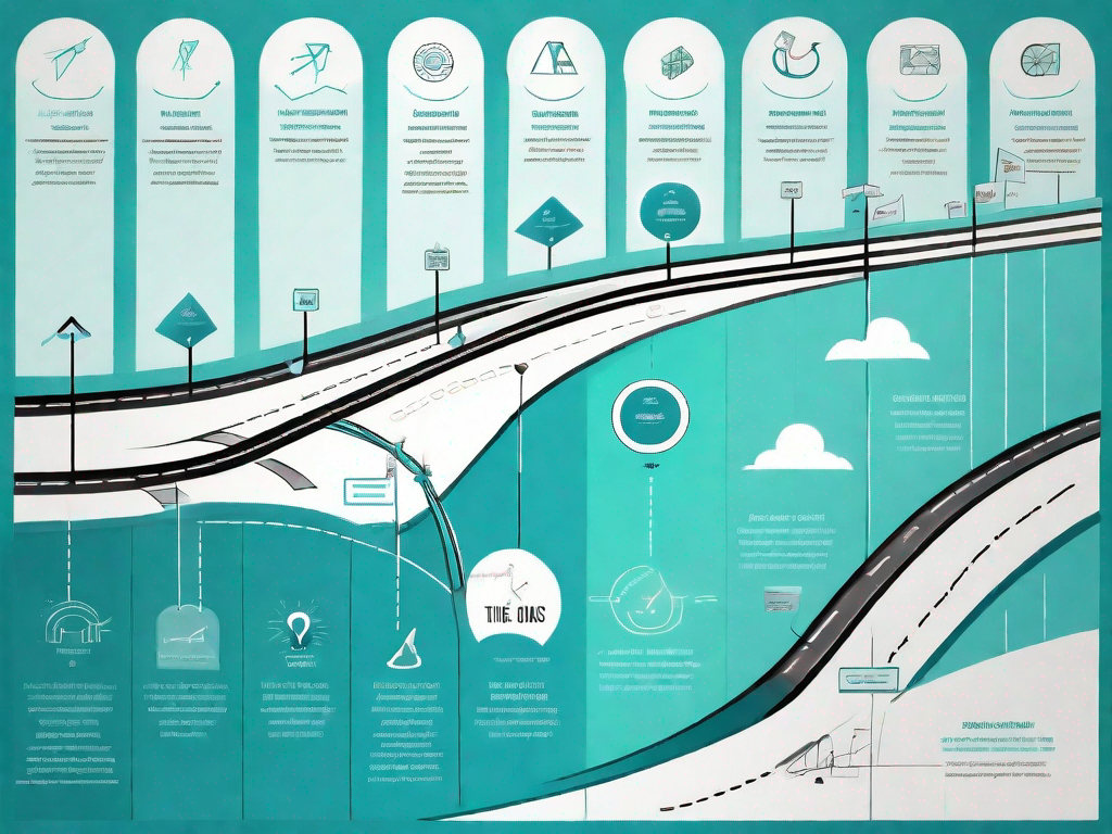 A roadmap with various stages