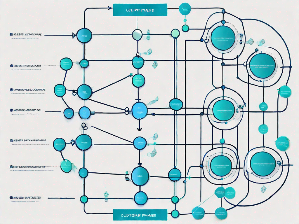 A detailed copis diagram with various interconnected nodes and pathways