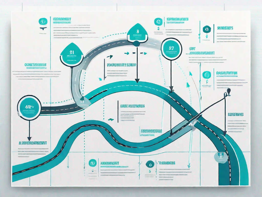 A roadmap with various checkpoints