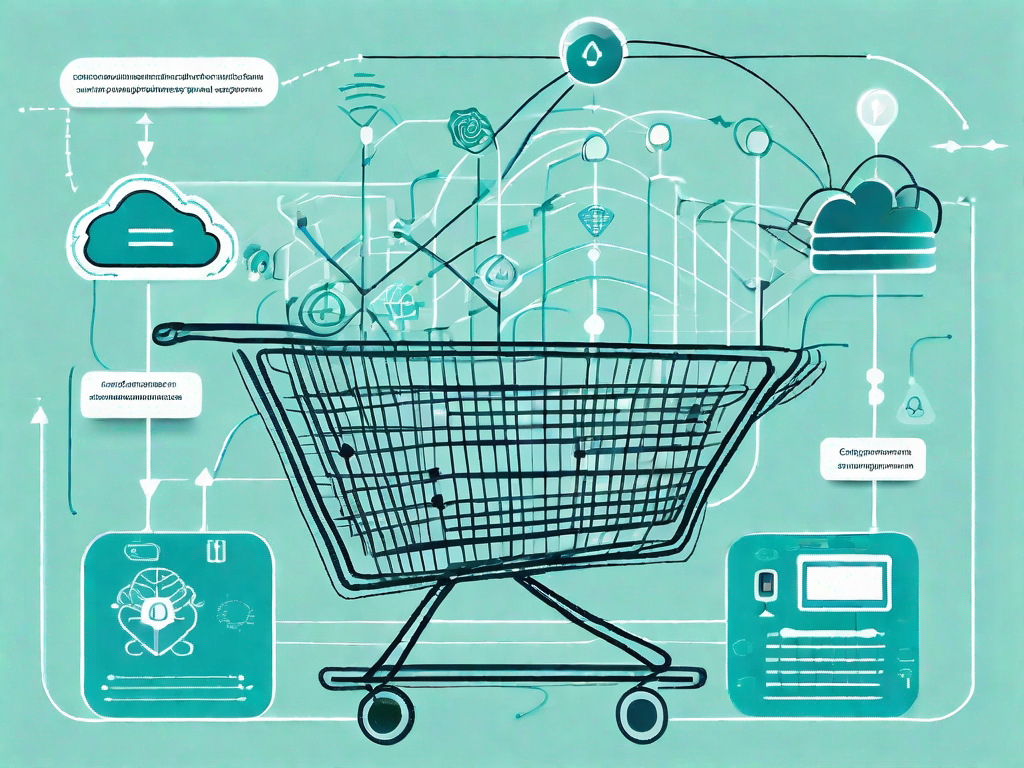 A complex matrix filled with various symbols representing different customer touchpoints