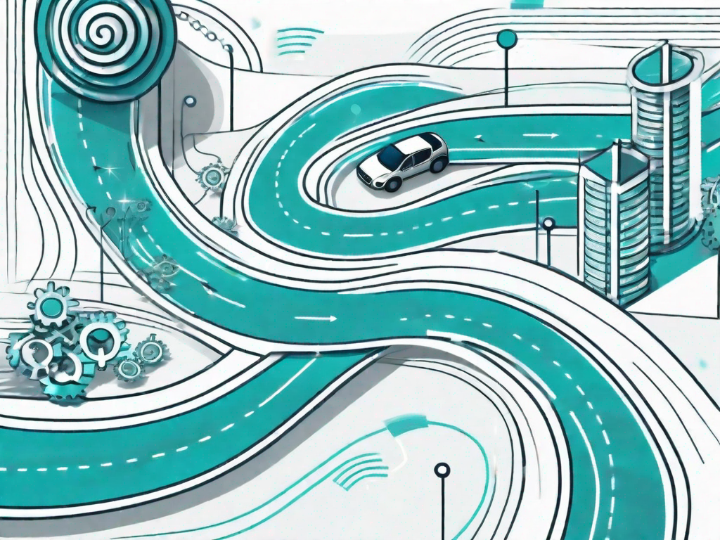 A winding road representing the customer journey