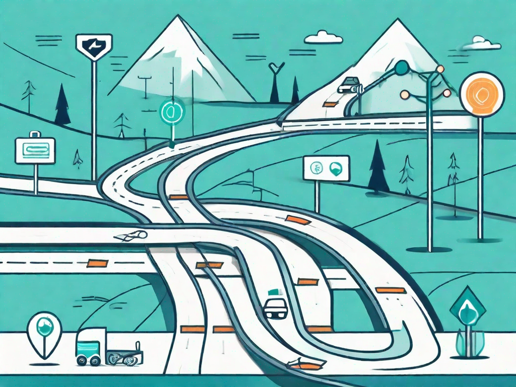 A roadmap representing a customer journey