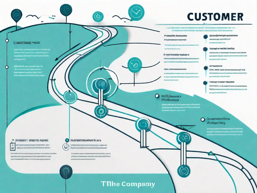 A roadmap that represents the customer journey