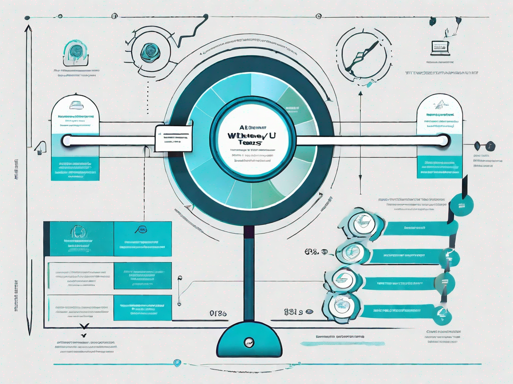 A customer journey map with various stages