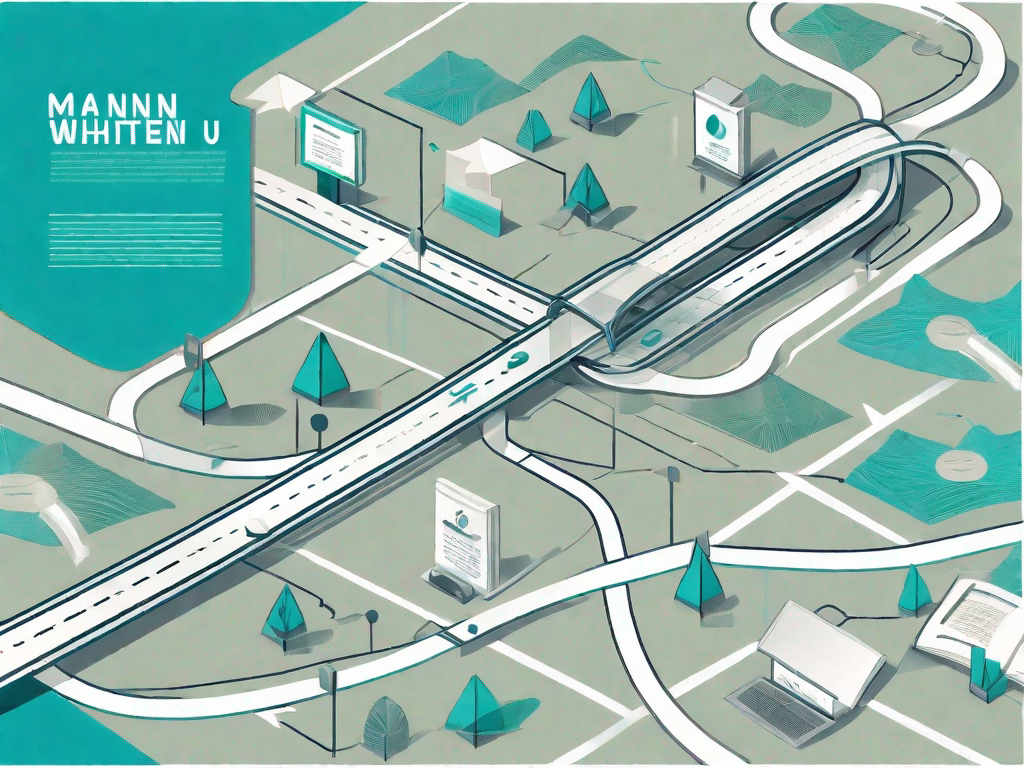 A road map with various stops symbolizing the customer journey