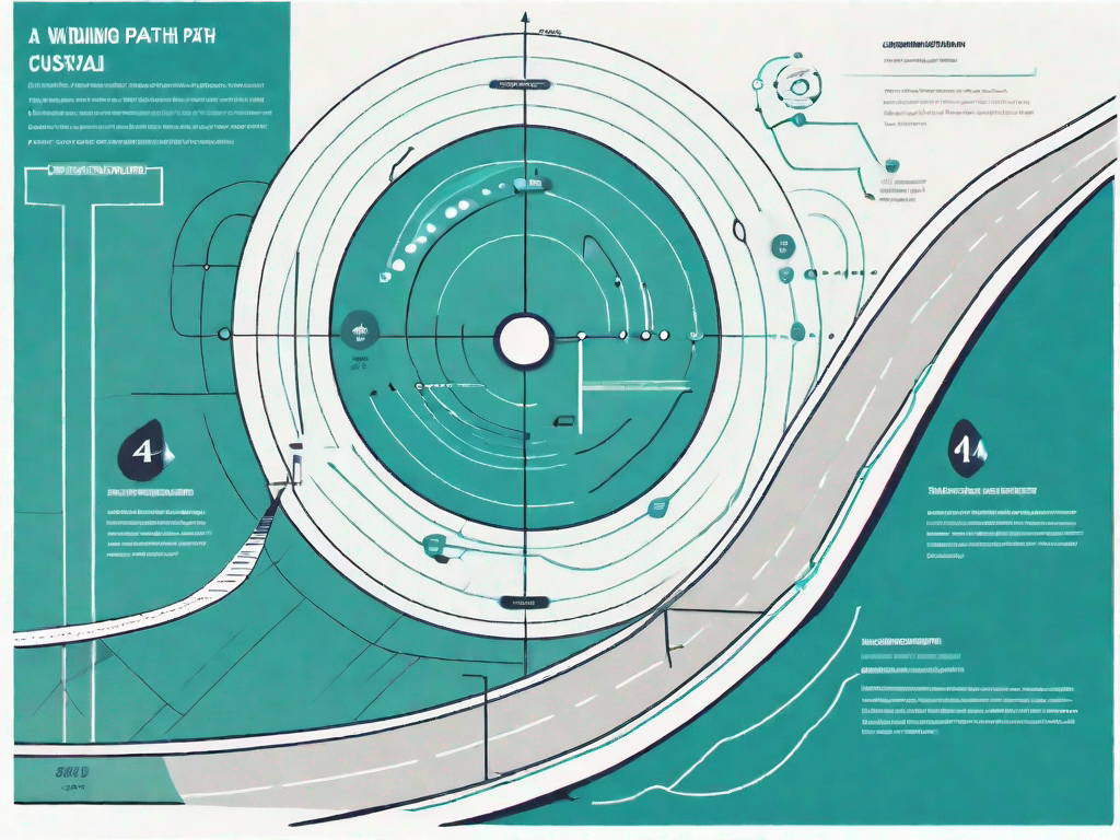 A winding path symbolizing the customer journey