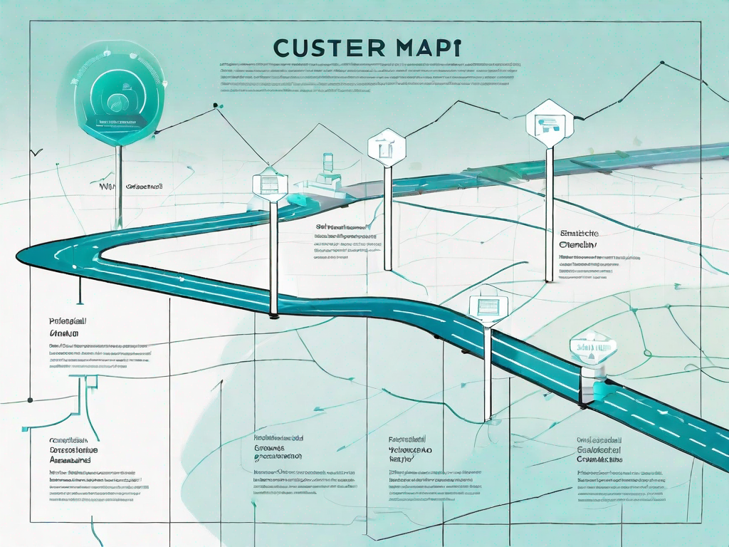 A road map representing the customer journey