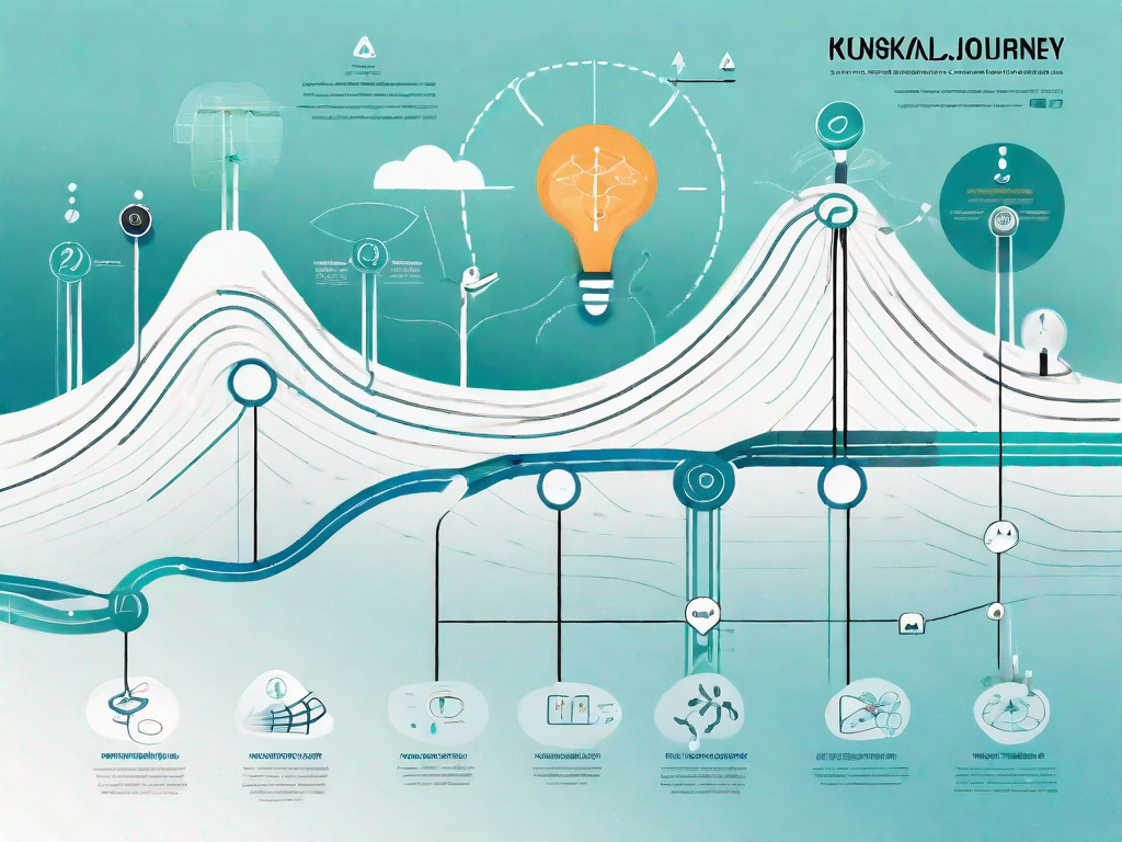 A winding path representing the customer journey