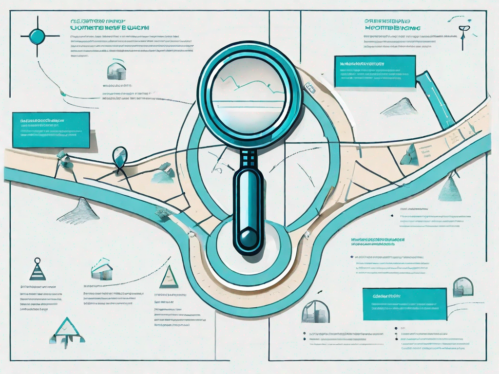 A roadmap representing the customer journey