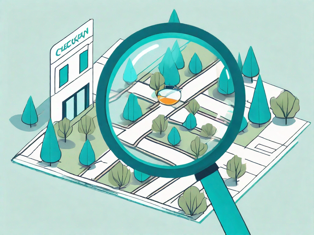 A road map symbolizing a customer journey with various checkpoints