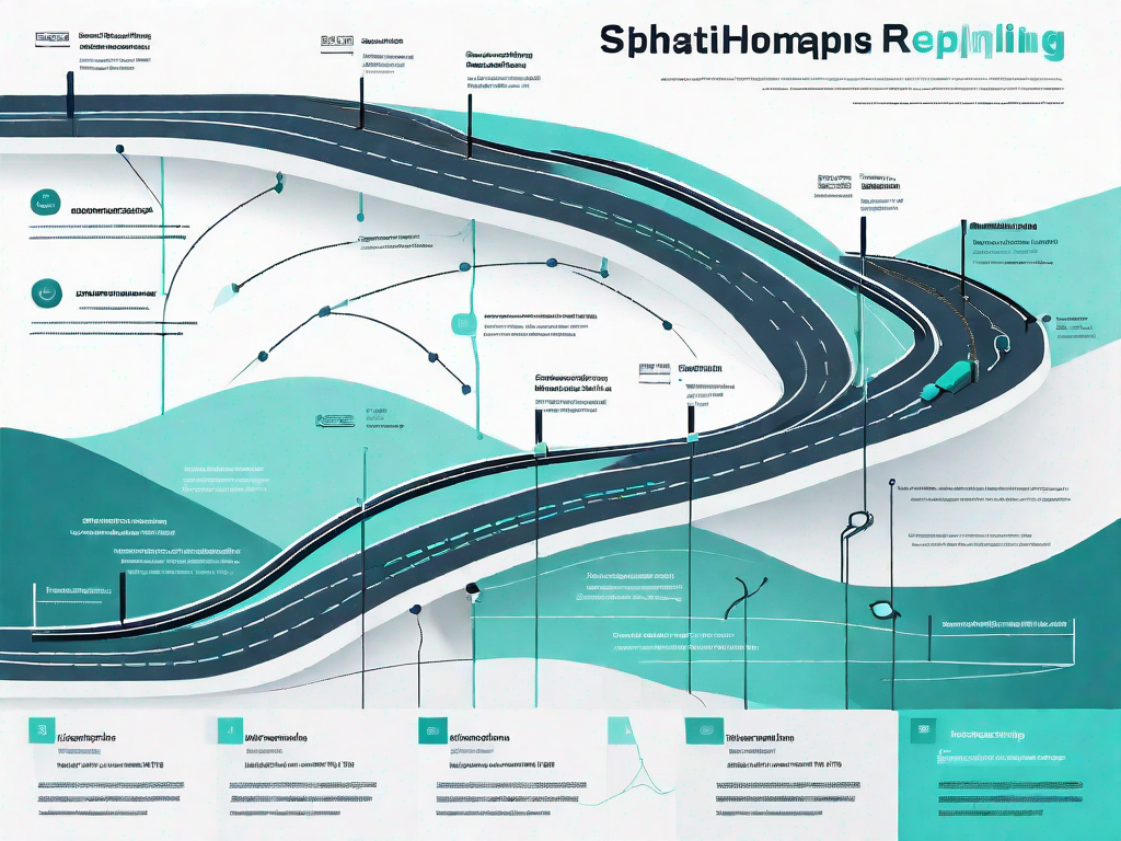 A roadmap with various stages