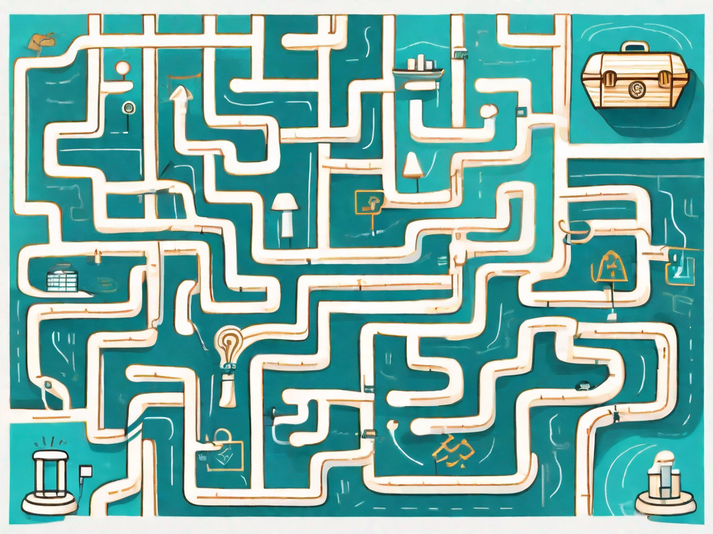 A maze representing the customer journey