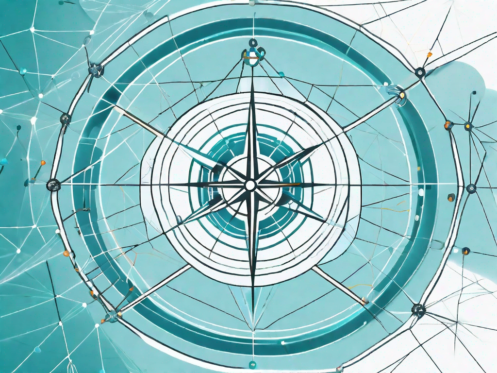 A complex web of interconnected nodes