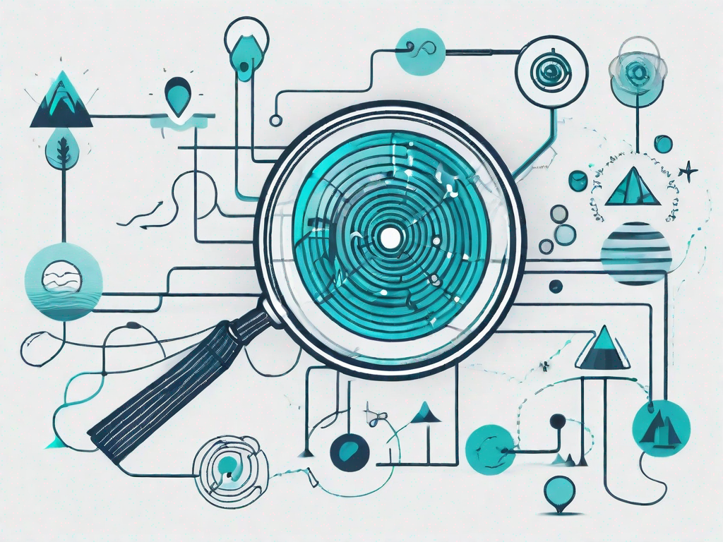 A winding path representing the customer journey