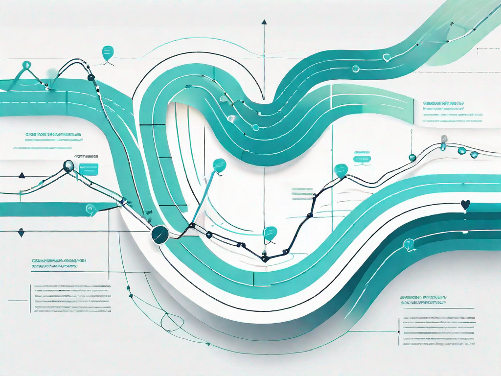 A roadmap intertwined with statistical graphs and analysis tools