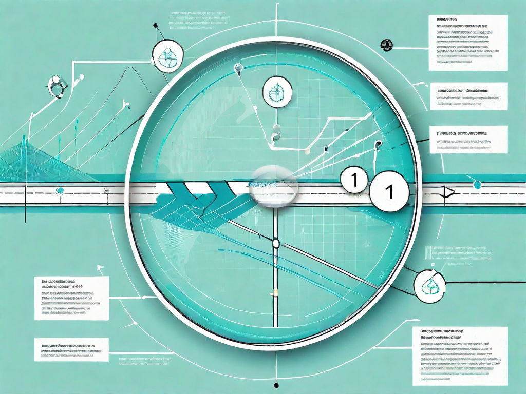 A roadmap with various touchpoints