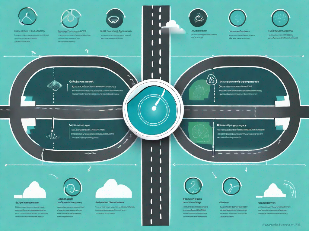 A roadmap representing the customer journey