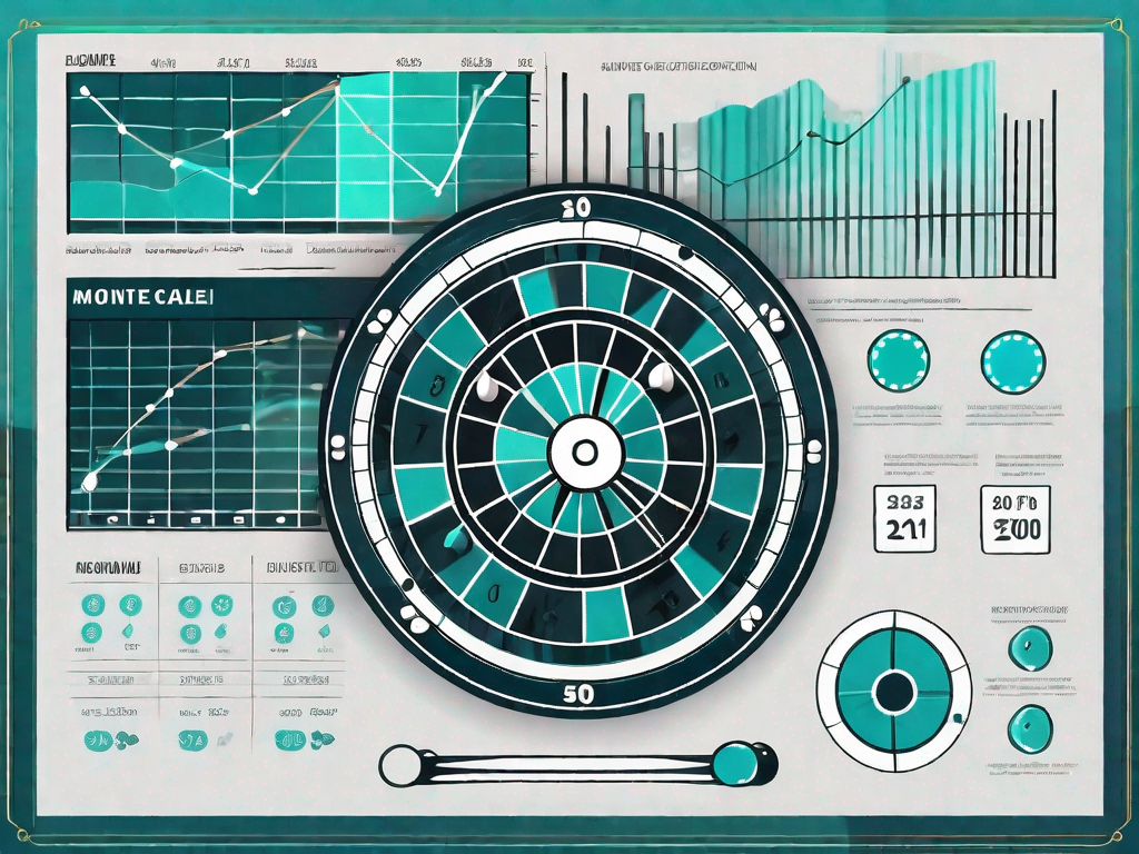 A computer running a monte carlo simulation