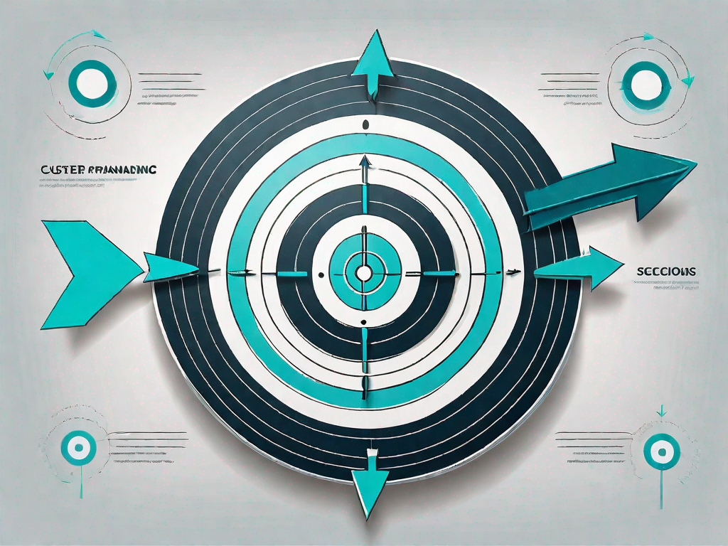 A target board with different scenarios represented as arrows heading towards the bullseye