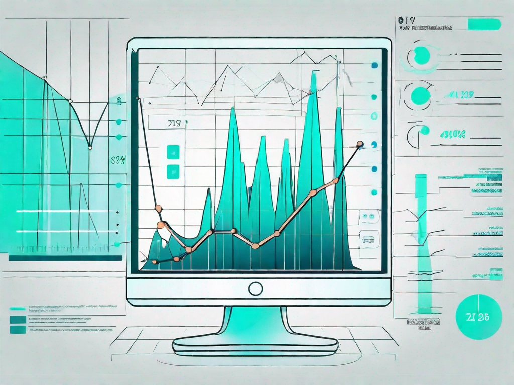 A futuristic digital screen displaying various consumer products