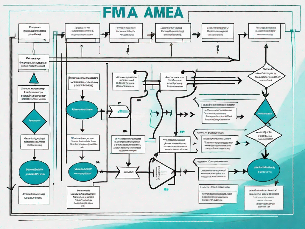 A conceptual flowchart or diagram showing the process of fmea