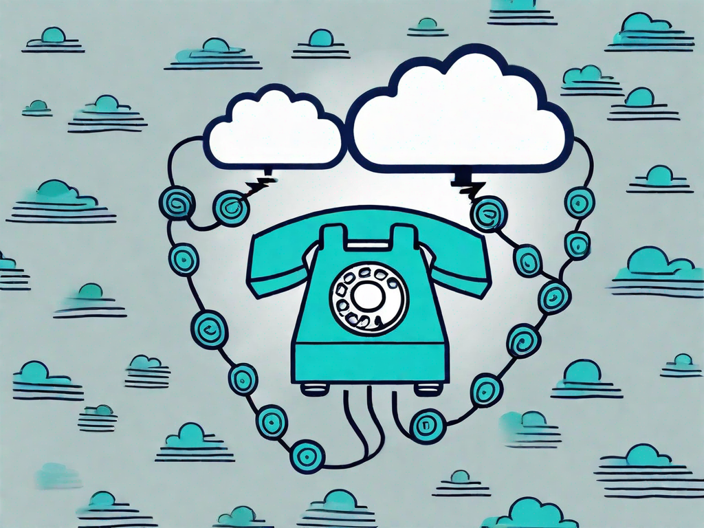 A storm cloud over a telephone